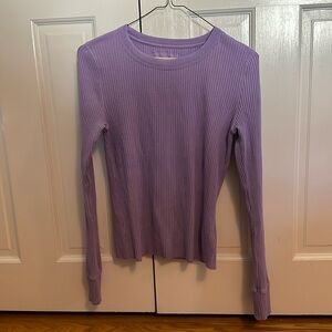AERIE ribbed long sleeve - purple - small - never worn